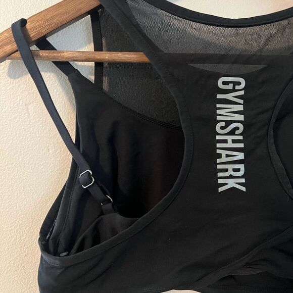 Gymshark Black Mesh Sports Bra - Picture 5 of 6